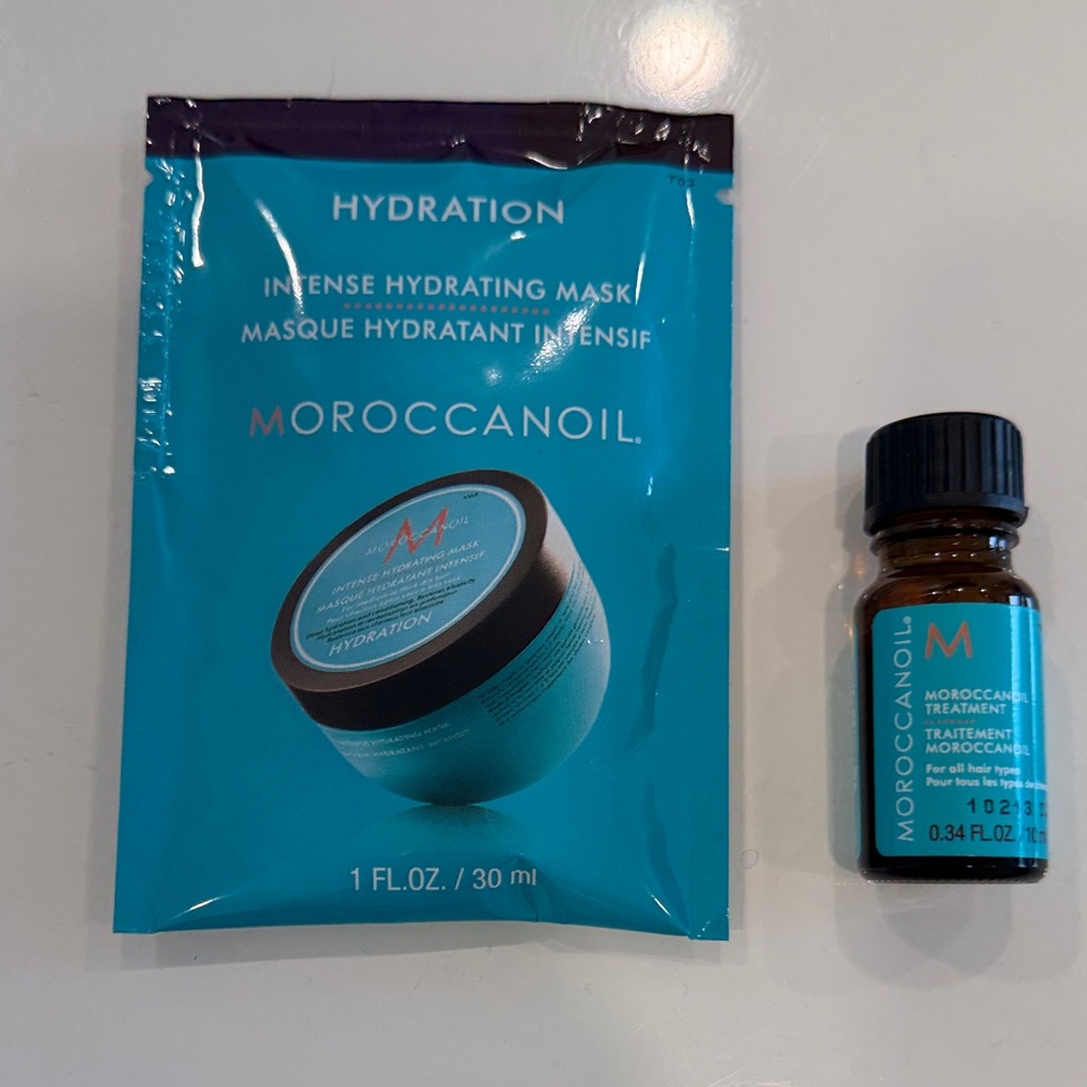 Moroccanoil Intense Hydrating Mask and Treatment Oil 2pc Travel bundle